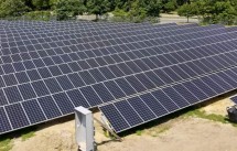 Solar ground mount in Stafford New Jersey.